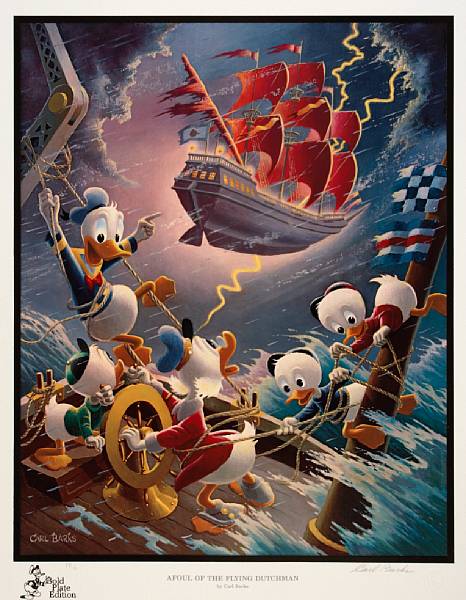 Appraisal: A Carl Barks Another Rainbow lithograph Afoul of the Flying