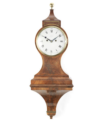 Appraisal: A late th century mahogany balloon clock and bracket Francis