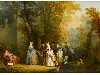 Appraisal: FOLLOWER OF JEAN-BAPTISTE PATER ELEGANT FIGURES IN A PARK x