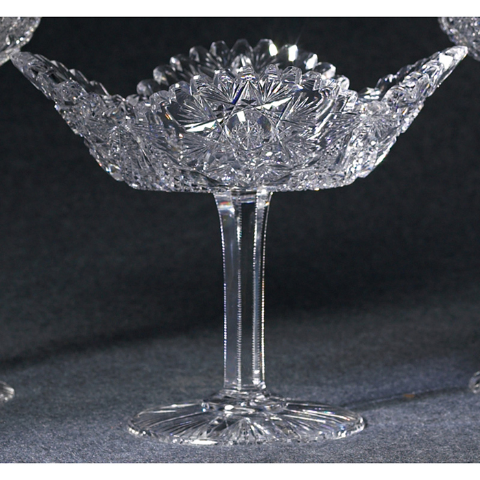 Appraisal: Cut Glass compote clear flaring form unmarked w x h