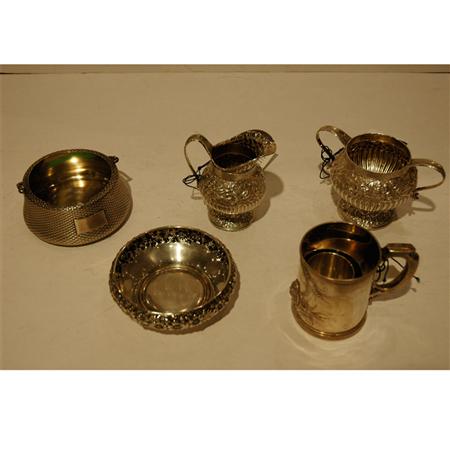 Appraisal: Group of Seven Sterling Silver Table Articles Estimate -