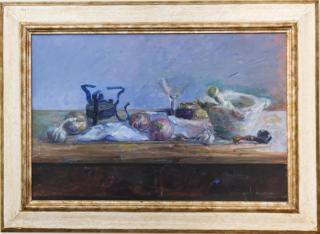 Appraisal: Gabino Rey de Santiago Spanish Bodegon Still Life the oil