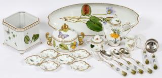 Appraisal: ANNA WEATHERLEY PORCELAIN CUTLERY TABLEWARE ANNA WEATHERLEY 'SEASCAPE' 'BOTANICAL' 'SPRINGTIME