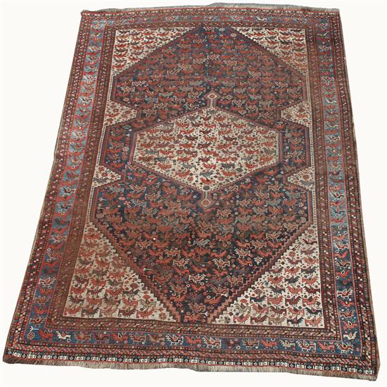 Appraisal: QUSHGAI RUG Persia circa feet inches x feet inches