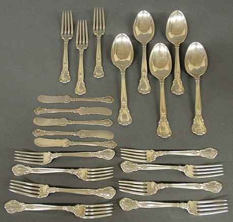 Appraisal: Gorham Chantilly pattern with variation partial sterling silver flatware service