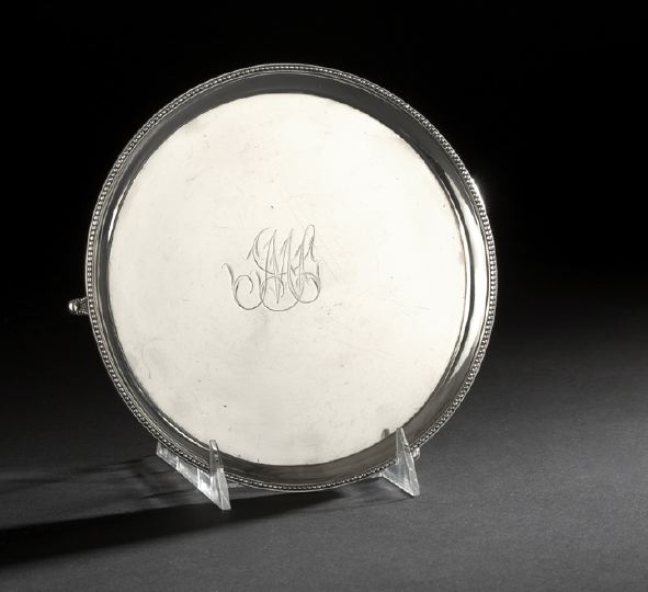 Appraisal: George III Sterling Silver Waiter hallmarked London - by Thomas