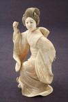 Appraisal: JAPANESE OKIMONO CARVING - Meiji Period Ivory figure of Dancing