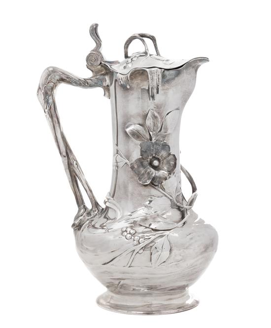 Appraisal: Sale Lot A German Silver-Plate Water Pitcher wmf early th