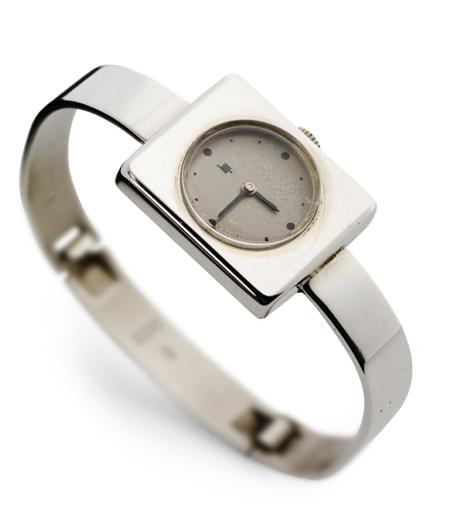 Appraisal: JEAN DINH VAN - a 's French silver watch designed