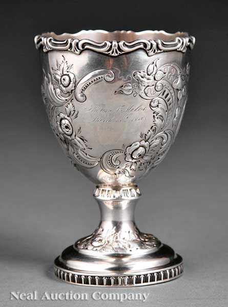 Appraisal: An American Coin Silver Goblet Gale Hayden New York and