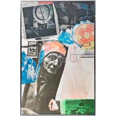 Appraisal: Robert Rauschenberg American - Homage to Frederick Kiesler Offset lithograph