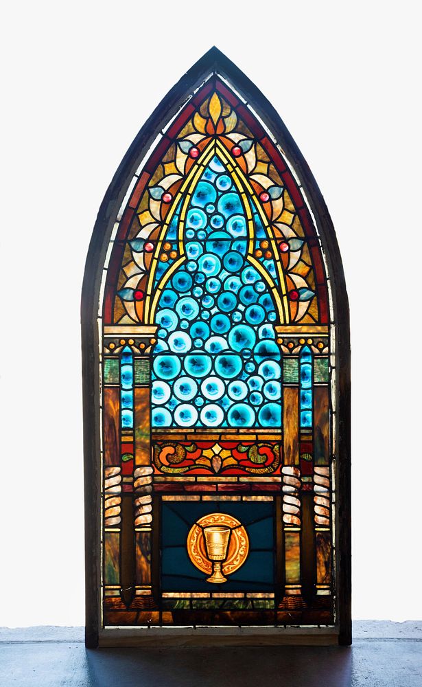 Appraisal: American Stained Glass Window ca - American Stained Glass Window