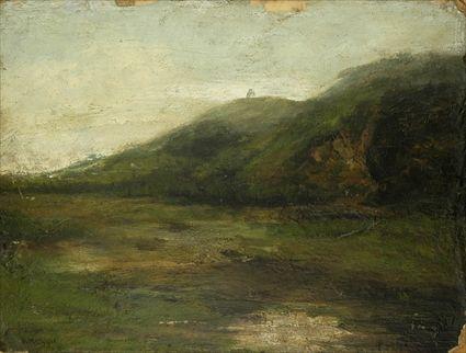 Appraisal: Attributed to Alexander H Wyant American - Landscape Oil on