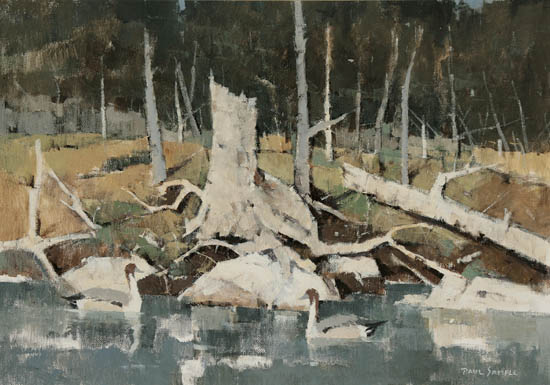 Appraisal: Paul Sample American - Geese in a Lake Signed Paul