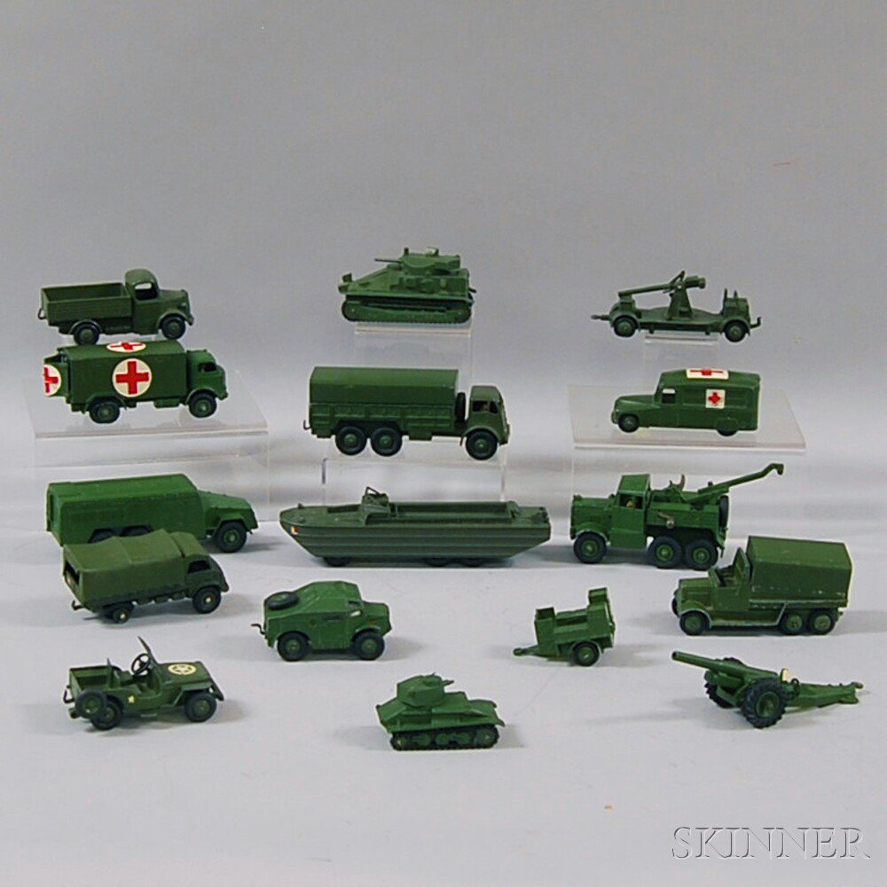 Appraisal: Sixteen Meccano Dinky Toys Die-cast Metal Military Vehicles England and