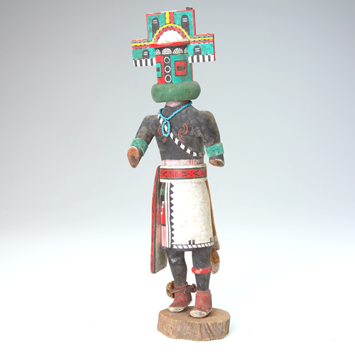 Appraisal: Hopi Kachina cottonwood doll representing Niman or Hemis wearing an