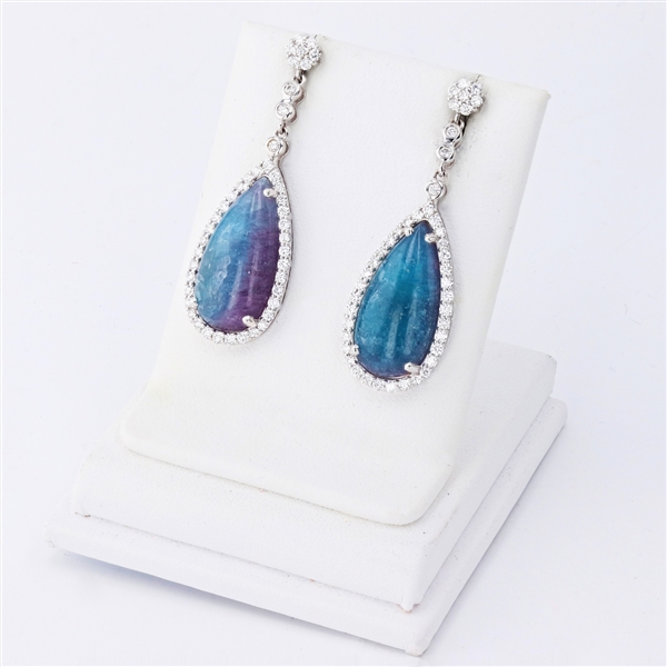 Appraisal: Pair of earrings is inspired by the intense and vibrant