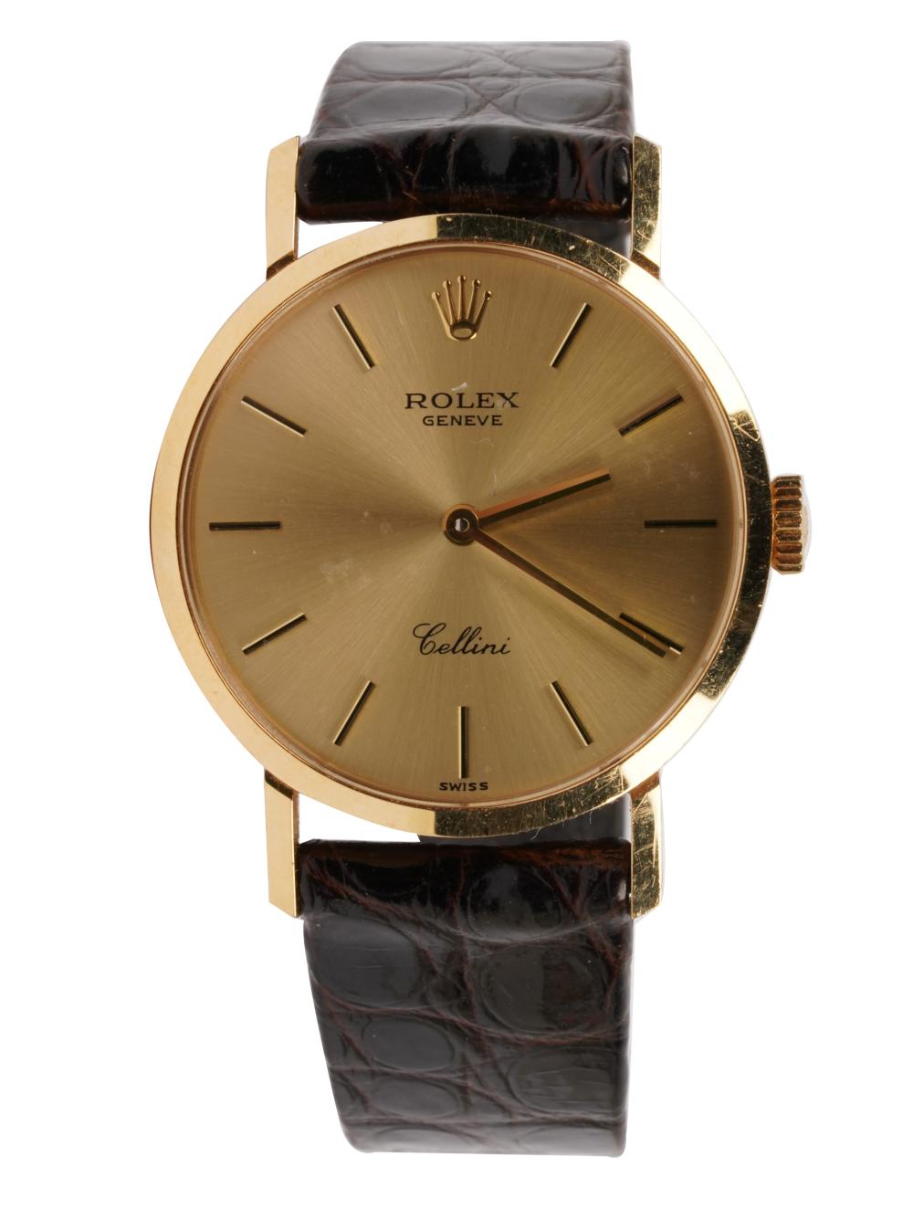 Appraisal: ROLEX KARAT YELLOW GOLD 'CELLINI' WATCHreference no WO grams Condition