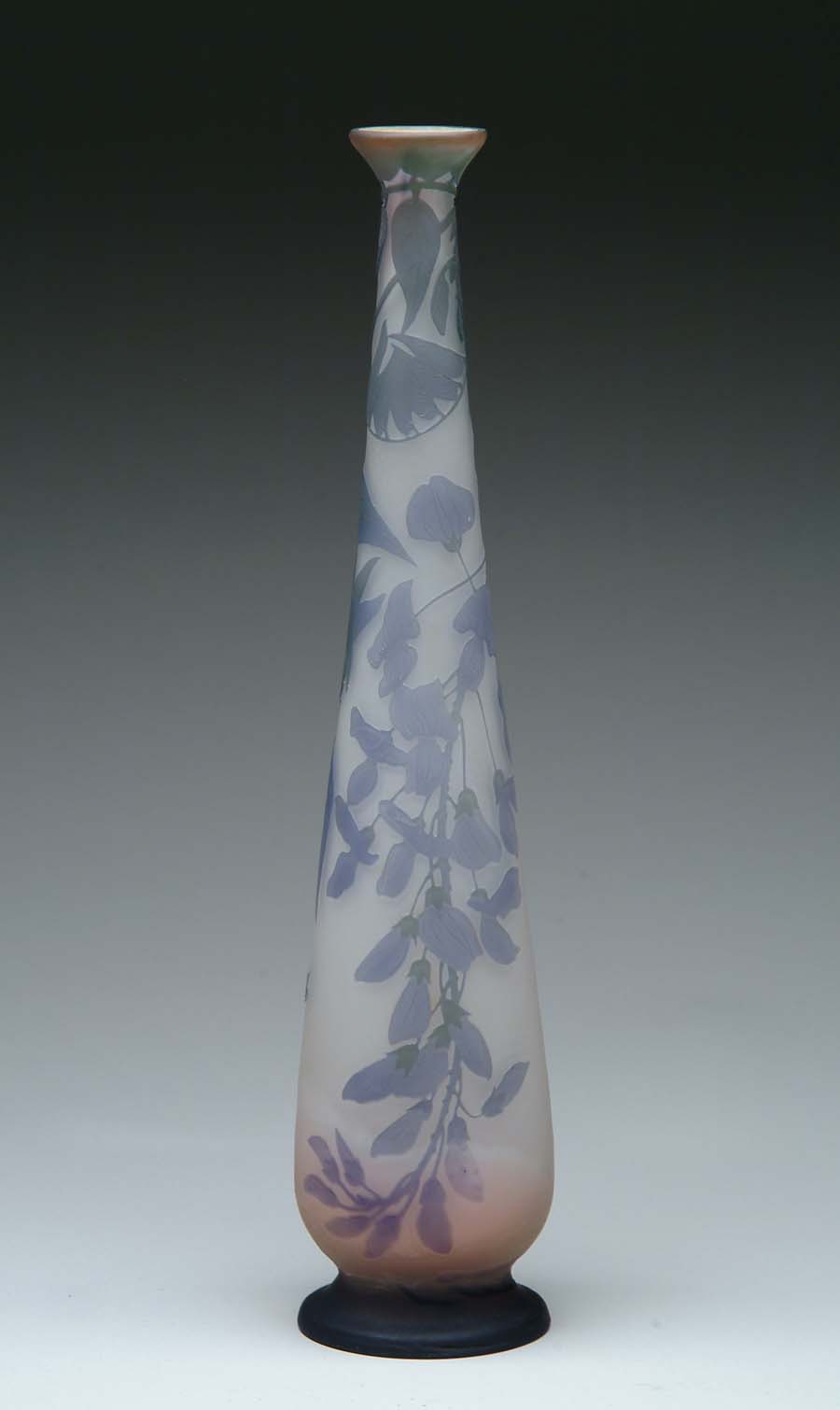 Appraisal: GALLE CAMEO VASE Extremely nice Galle vase has lavender cameo