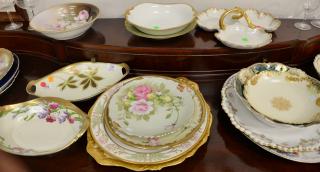 Appraisal: Seventeen piece lot to include Bavarian Rosenthal hand painted porcelain