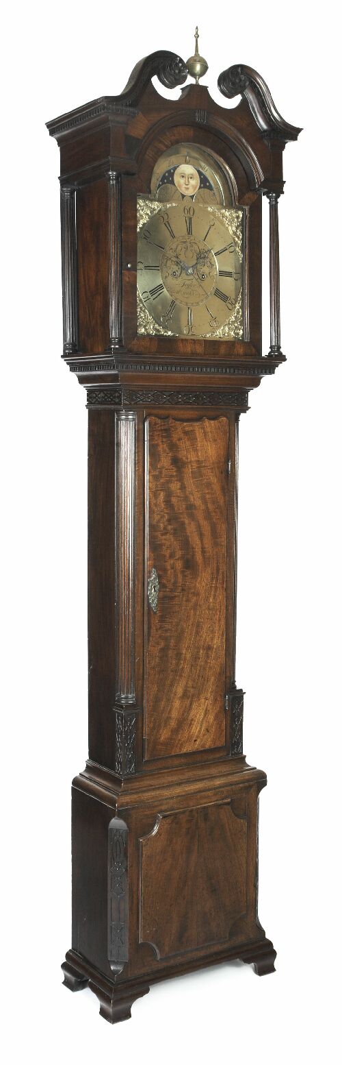 Appraisal: A George III mahogany eight day longcase clock by William