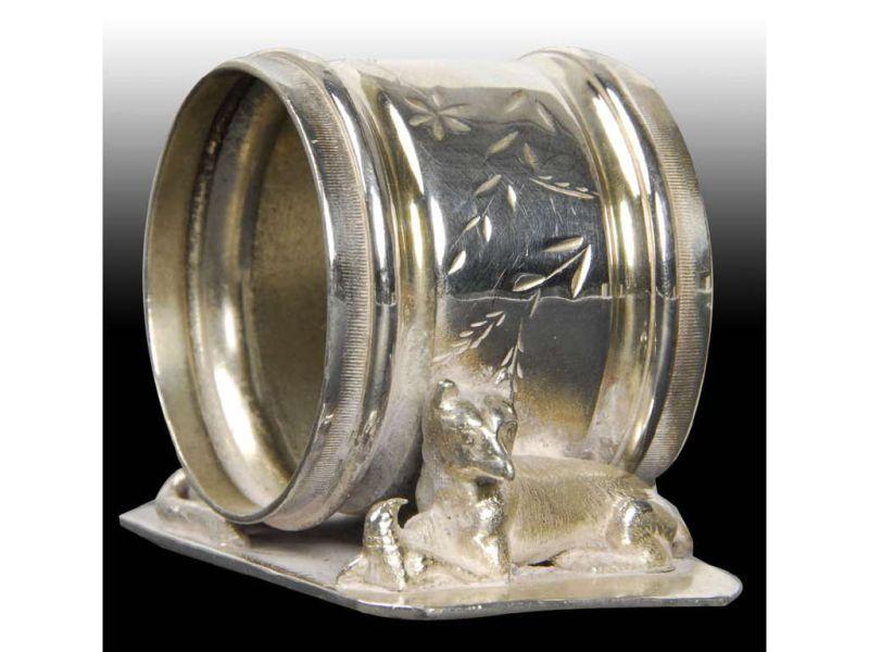 Appraisal: Small Foxes Figural Napkin Ring Description Rectangular base Marked Meriden