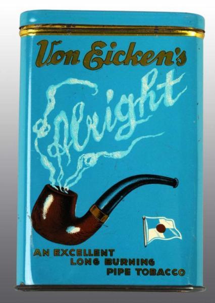 Appraisal: Alright Vertical Pocket Tobacco Tin Description Manufactured by the Joh