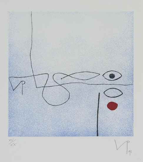 Appraisal: Victor Pasmore - Untitled etching with aquatint printed in colours