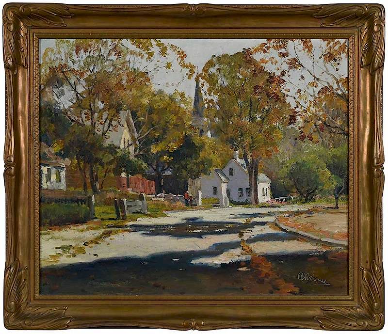 Appraisal: Anthony Thieme Massachusetts California - Sunny Morning oil on canvas