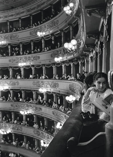 Appraisal: EISENSTAEDT ALFRED - Premier at La Scala Milan Silver print