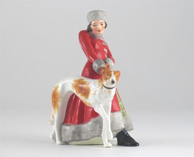 Appraisal: A Royal Crown Derby figure of Olga wearing a long