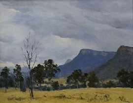 Appraisal: Kenneth Green - Threatening Rain Glen Alice Capertee Valley oil