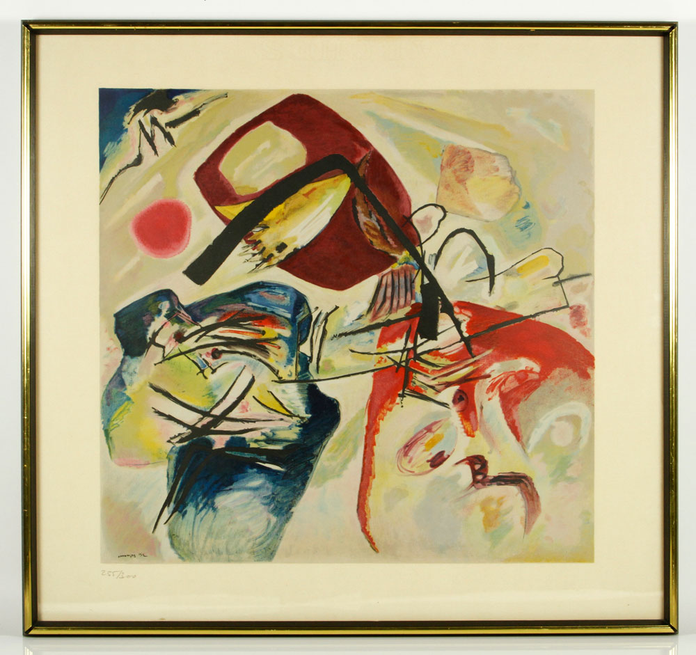 Appraisal: - Kandinsky Black Arc Lithograph Wassily Kandinsky - Black Arc