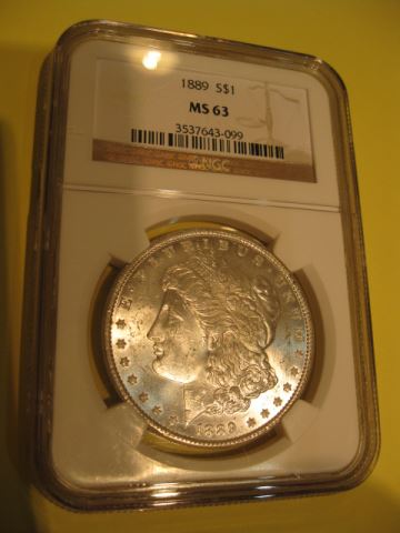 Appraisal: Morgan Silver Dollar uncirculated certified MS by N G C