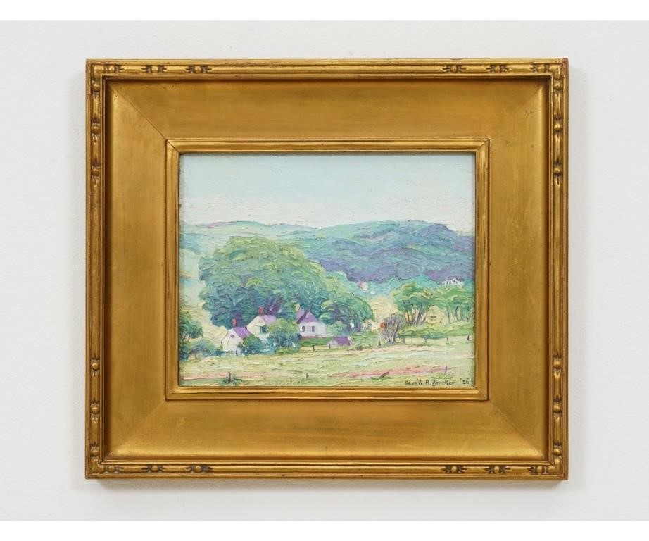 Appraisal: Gerrit Beneker - MA NY MI colorful oil Impressionist landscape