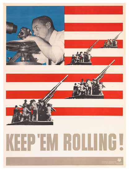 Appraisal: LEO LIONNI - KEEP 'EM ROLLING Group of posters Each