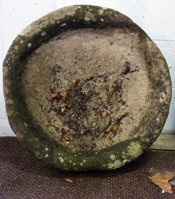 Appraisal: A circular stone trough cm diameter