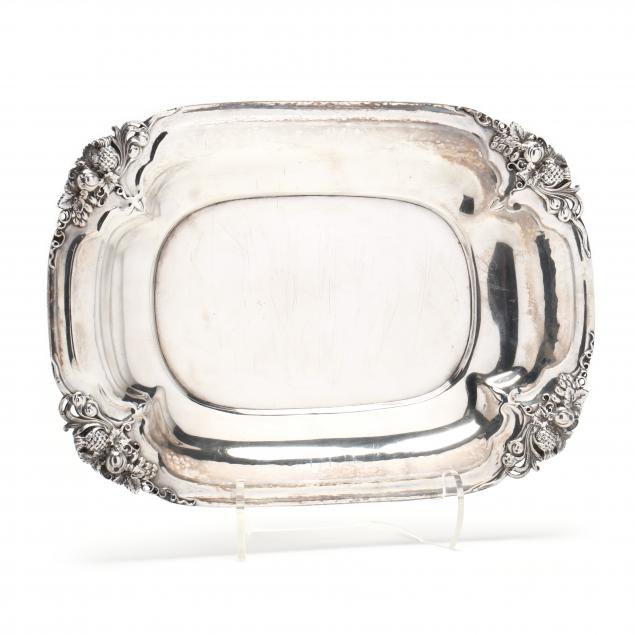 Appraisal: WATSON WATSONCRAFT STERLING SILVER FRUIT TRAY Retailer mark of J