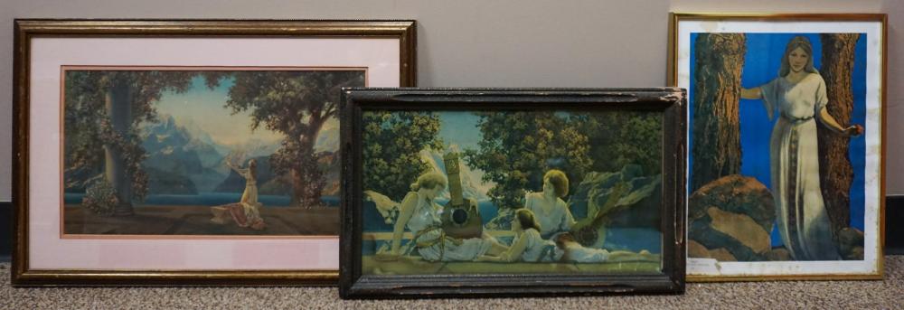 Appraisal: AFTER MAXFIELD PARRISH AMERICAN - THREE OFFSET PRINTS EACH FRAMED