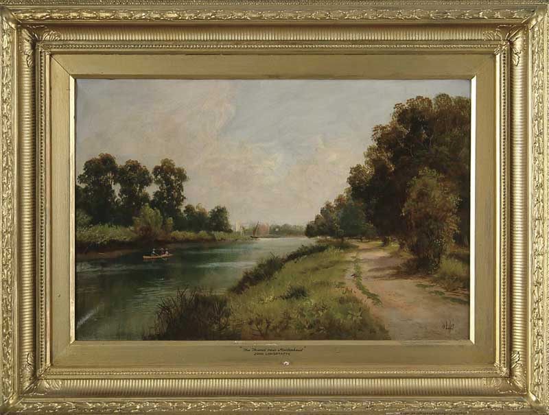 Appraisal: JOHN LONGSTAFF British th th Century THE THAMES NEAR MAIDENHEAD