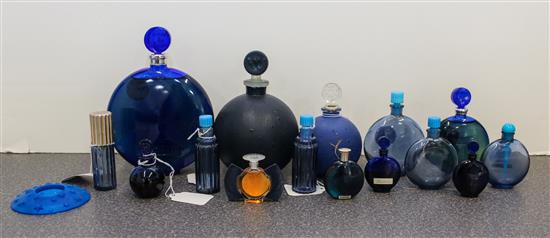 Appraisal: Sale Lot A Collection of Sixteen French Glass Perfume Bottles