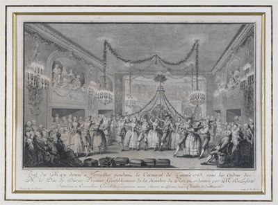 Appraisal: After Michel-Ange Slodtz Bal du May Versaille Engraving by F