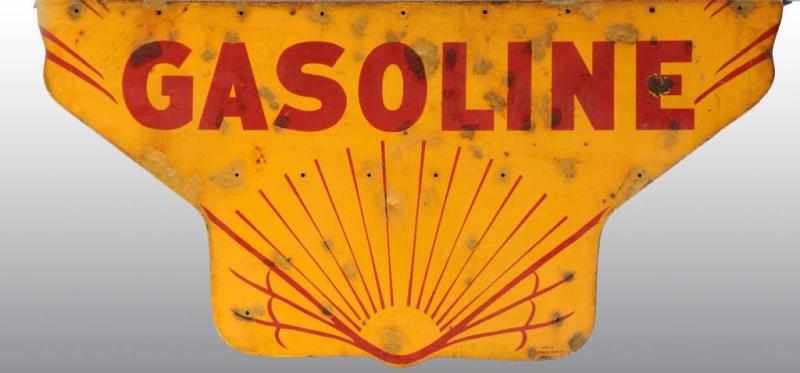 Appraisal: Large Porcelain Shell Gasoline Sign Description Multiple areas of over