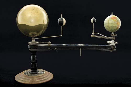 Appraisal: ORRERY Metal and wood American orrery with all movable parts