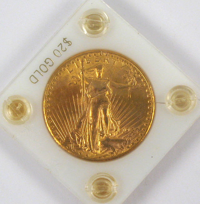 Appraisal: U S TWENTY DOLLAR GOLD COIN St Gaudens type -P