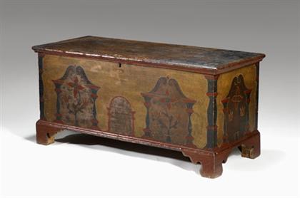 Appraisal: Painted blanket chest lebanon or dauphin county pennsylvania dated The