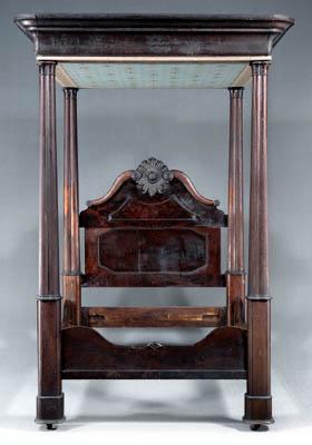 Appraisal: Charles Lee four-poster bedstead full ogee molded tester fitted with