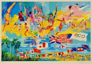 Appraisal: LeRoy Neiman Serigraph American Gold LeRoy Neiman American - serigraph