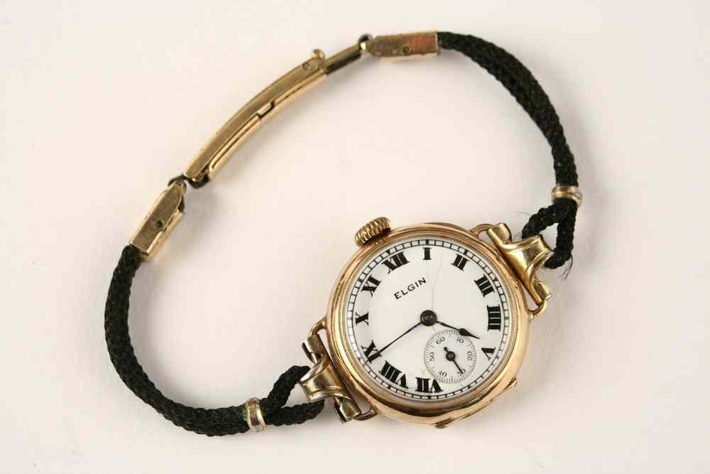 Appraisal: LADY'S WATCH - Lady Elgin wristwatch jewels K gold case