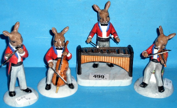 Appraisal: Royal Doulton Bunnykins Orchestra Figures The Marimba Player DB The